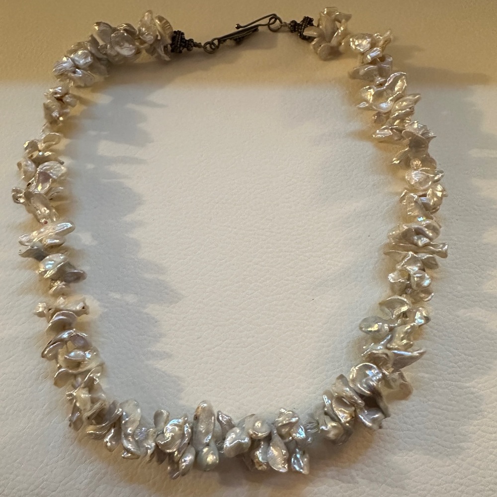 Stone necklace with 925 clasp
